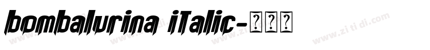bombalurina italic字体转换